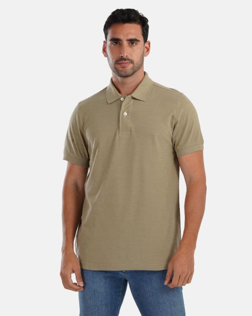 polo shirt-Khaki-M