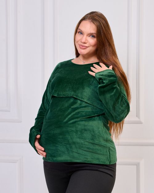 Maternity & Nursing Top-XL-Olive