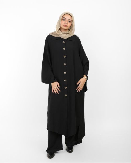 Relaxed Fit Linen Long Dress