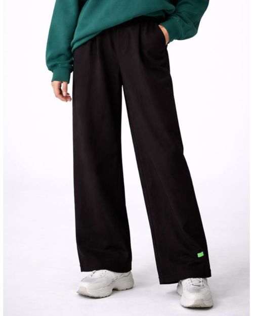 Relaxed Fit Cotton Wide-Leg Pants