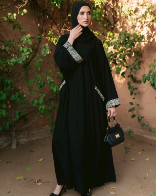 Black Regal Abaya