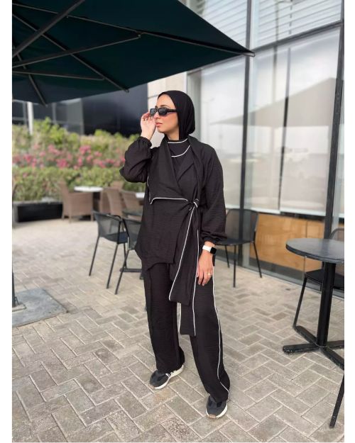 Worood Linen Set-M/L-Black