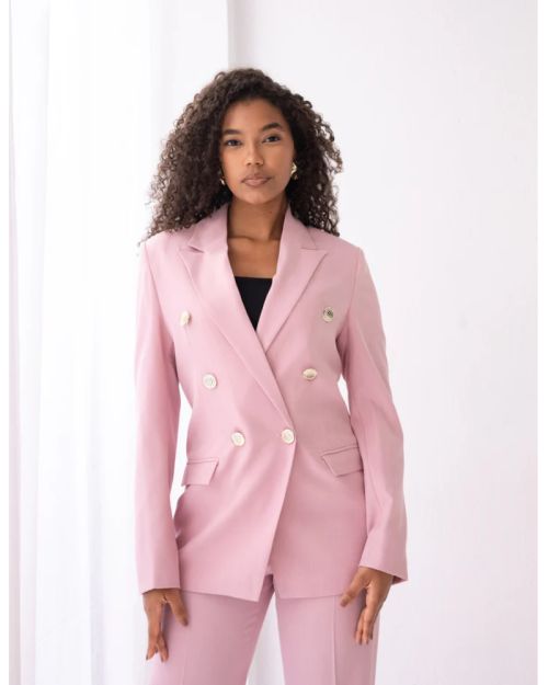 Blush Dream Double Breasted Blazer