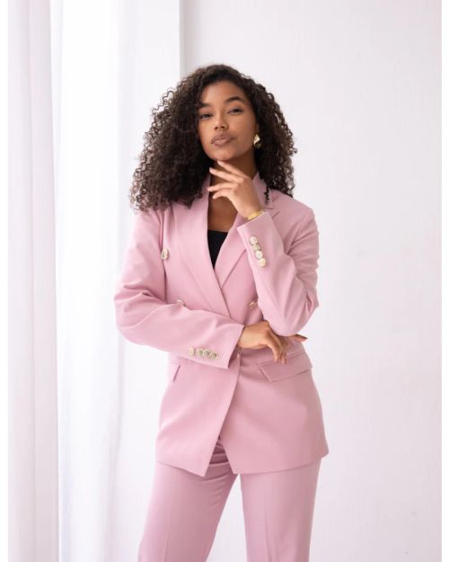 Blush Dream Double Breasted Blazer