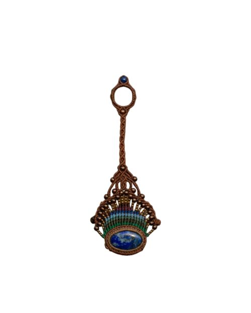 Lapis lazuli slave macrame bracelet 