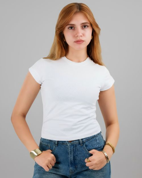 Plein De Vie bodycon top -White-S