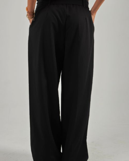 semi formal Wide pants - Black 