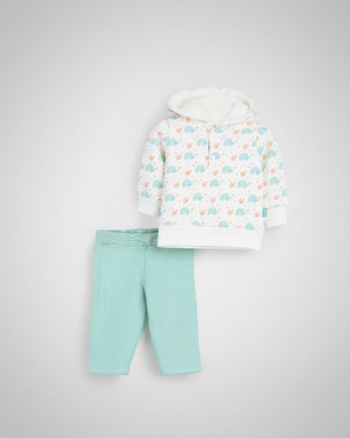 طقم مزود بقبعة وطباعة فيل محب للأطفال