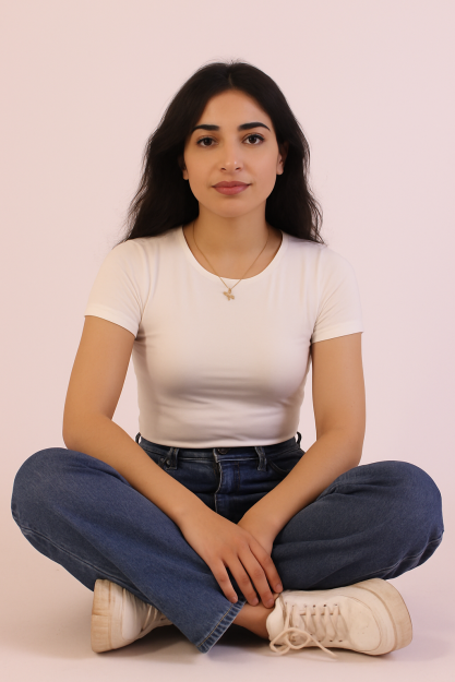 Basic Half Top-White-S