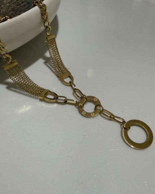 Circular chain necklace