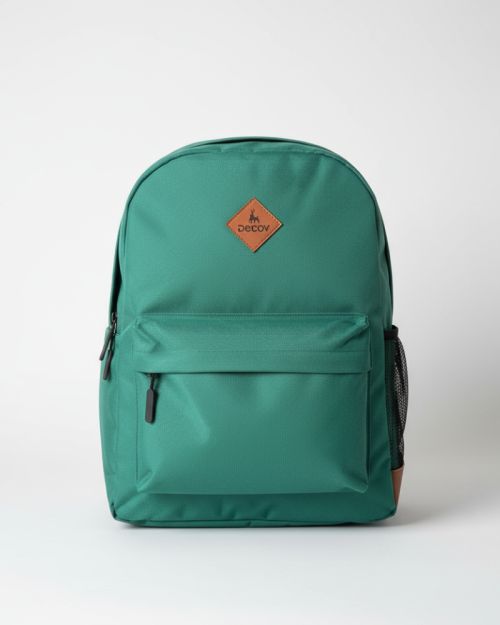 Classic Backpack with Snake Pattern Accents