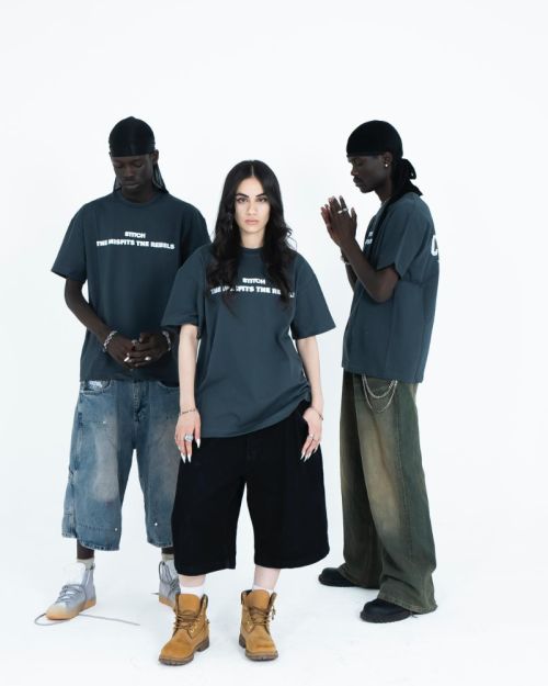 Unisex T-shirt printed slogan rebel-Gray-S