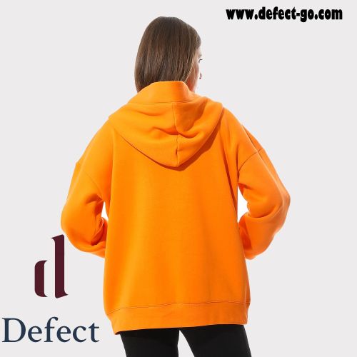 هودي برتقالي بقصه عصريه من ديفيكت-Orange-M