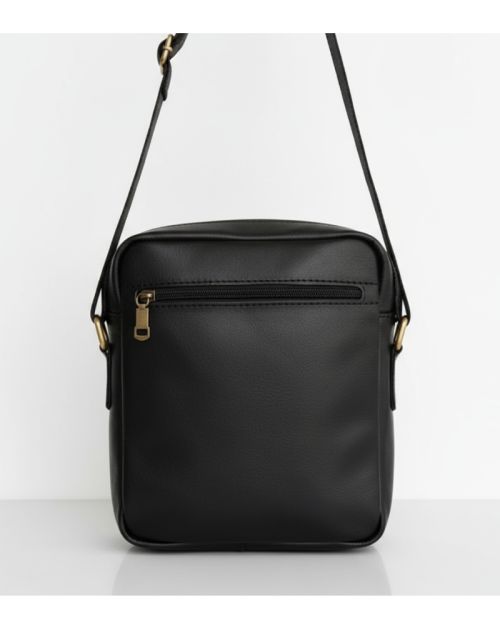 Genuine leather Cross Bag-Black