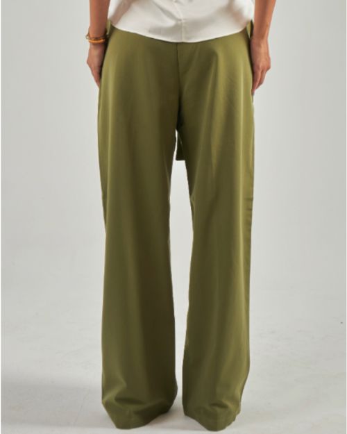 semi formal Wide pants - Green