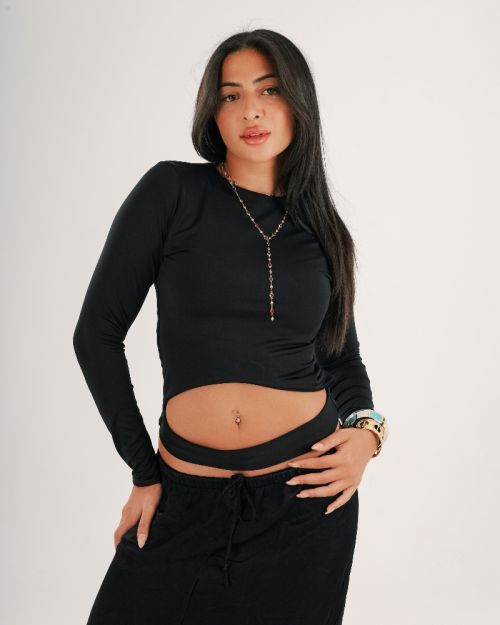 Cut-Out Crop – Fatal Bite-Black-M