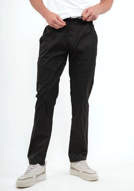 Waterproof Straight Leg Pants-Black-30 in - M