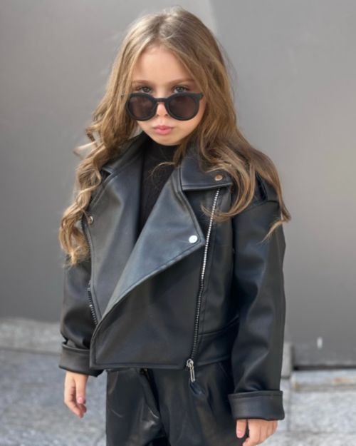 Harley kids leather jacket