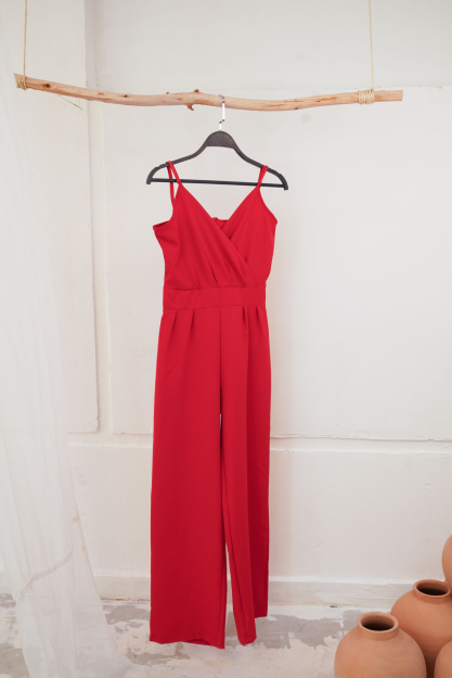 Jump suit -Red-S