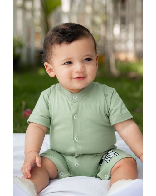 Jungle Boy onesie (2-piece set)