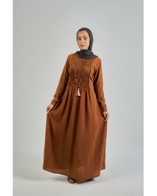 Rafa Dress For Women-Brown-M