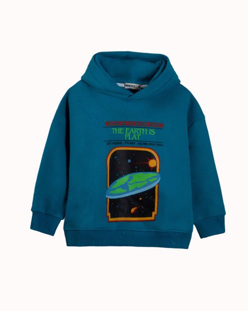 Earth printed hoodie