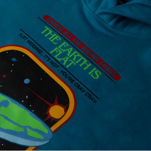 Earth printed hoodie-4 yrs