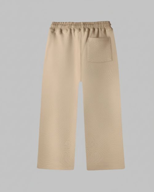 Wide-leg Sweatpants-Beige-4 yrs