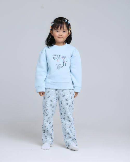 Lovely cat Rouned Printed Set