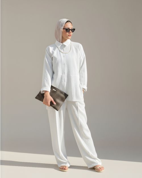 Farha Linen Set-XL/XXL-White
