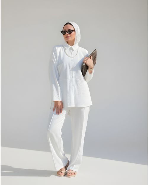 Farha Linen Set-XL/XXL-White