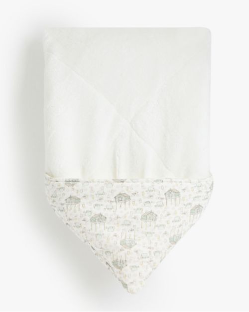  Green Village Printed Blanket