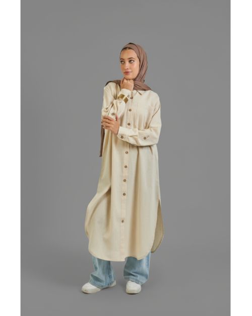 Basic Tunic-Beige-M