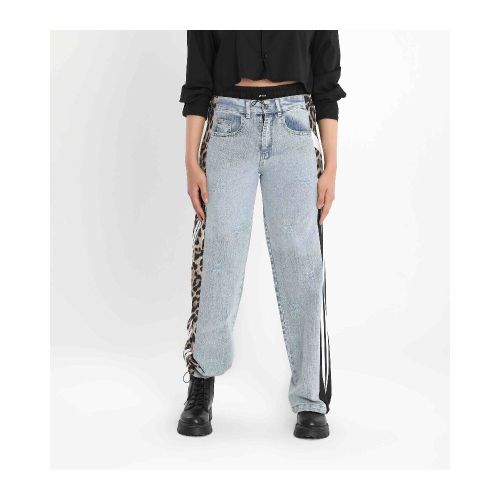 Women’s Fearless Fashion Denim Pants-Black-S