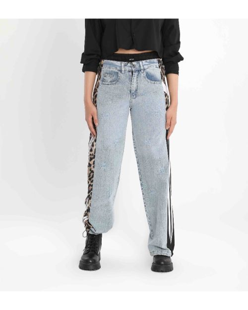 Women’s Fearless Fashion Denim Pants-Black-S