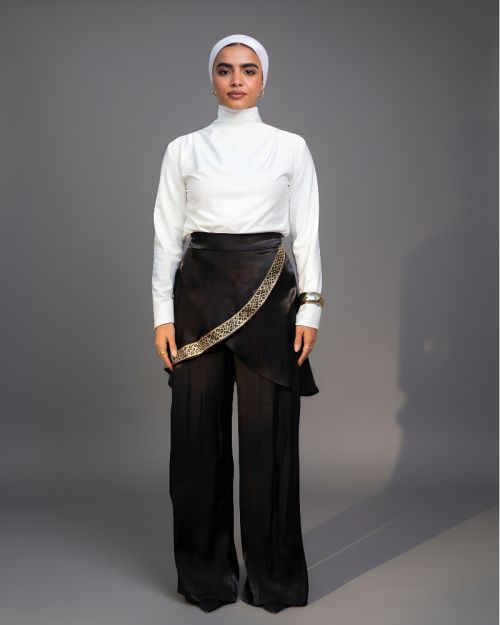 Criss Cross Pants with Islamic Patterns