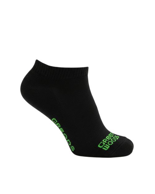  Green Woods Ankle socks -Black-One Size