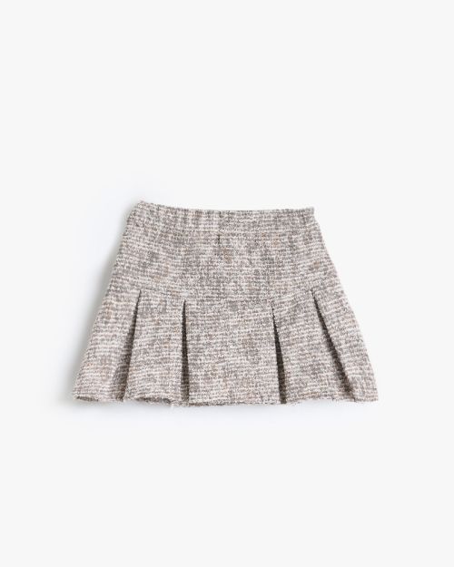 Kids Pleated Cotton Skirt