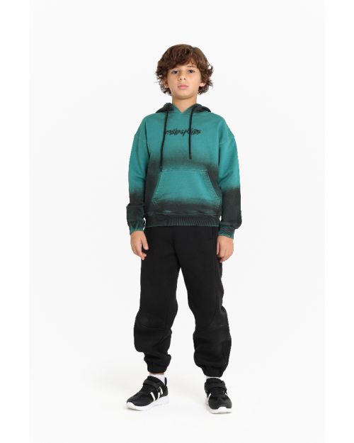 Teal Fade Kids Hoodie