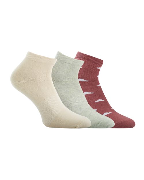 A Pack Of 3 Pieces Plain Short Socks , MultiColoure -36
