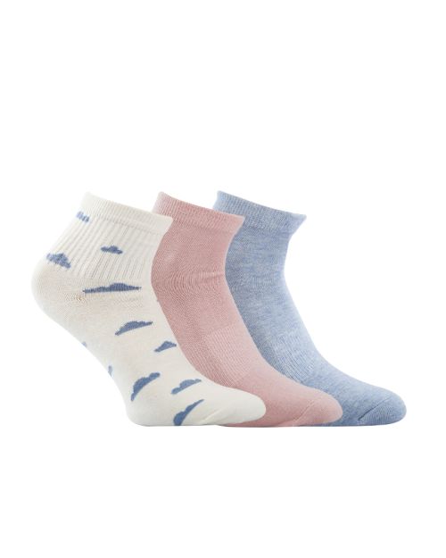 A Pack Of 3 Pieces Plain Short Socks , MultiColoure -36