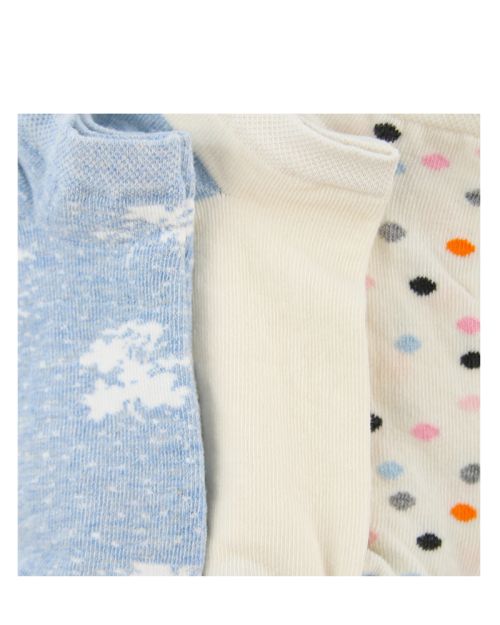 A Pack Of 3 Pieces Plain LowCut Socks , MultiColoure -36-40