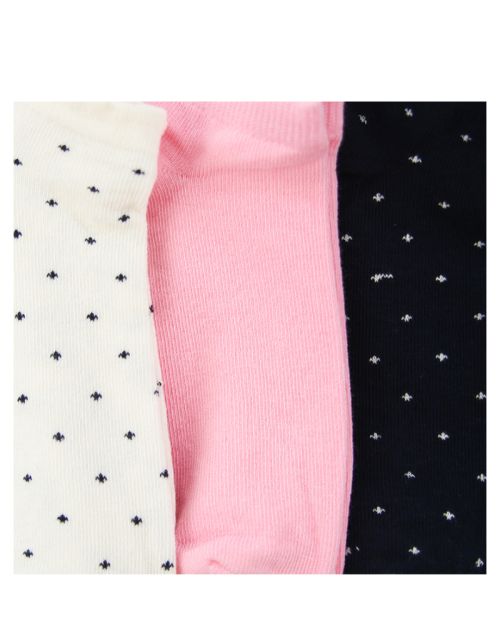 A Pack Of 3 Pieces Plain LowCut Socks , MultiColoure -36