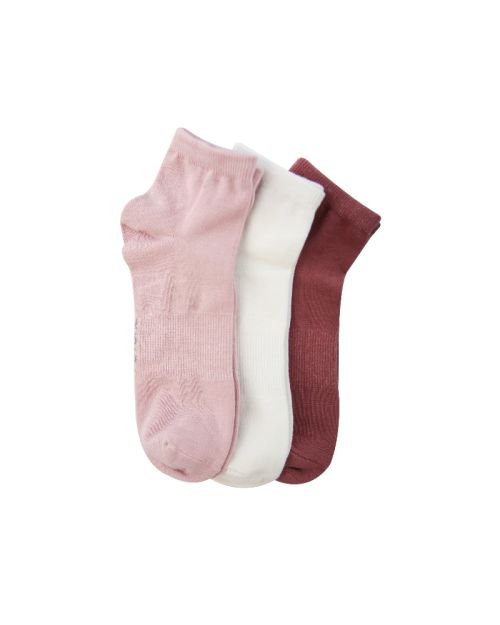 A Pack Of 3 Pieces Plain Short Socks , MultiColoure 