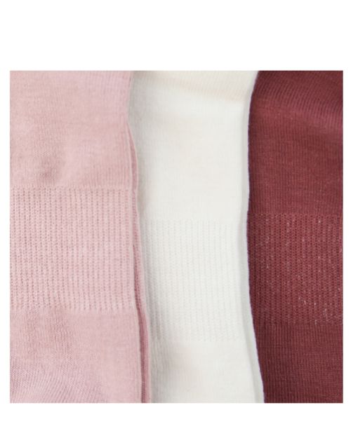 A Pack Of 3 Pieces Plain Short Socks , MultiColoure -36