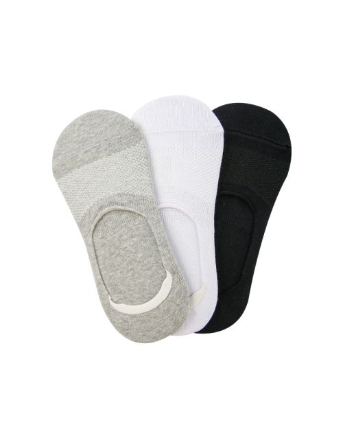 A Pack Of 3 Pieces Invisible Plain Socks MultiColoure For Men