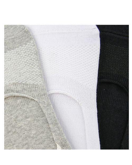 A Pack Of 3 Pieces Invisible Plain Socks MultiColoure For Men-40-45