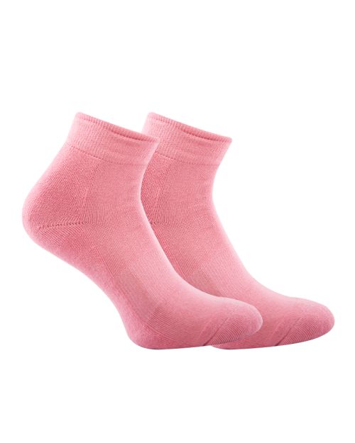 Short Printed Socks Half Terry Pink For Women -36