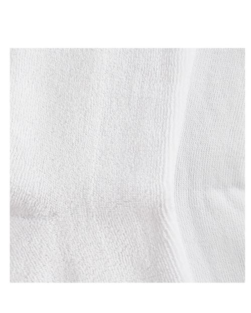 Long Printed Socks Full Terry White For Unisex -36-40