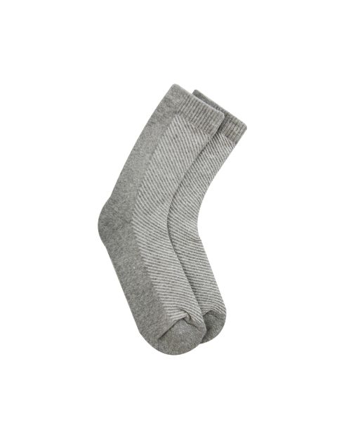 Long Plain Socks Half Terry Grey For Men 